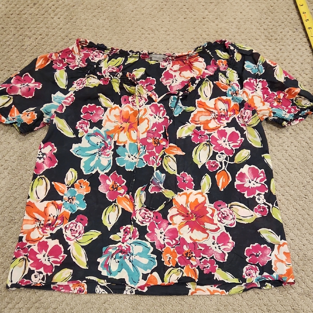 Ann TAYLOR PLUS SIZE FLORAL blouse 1X